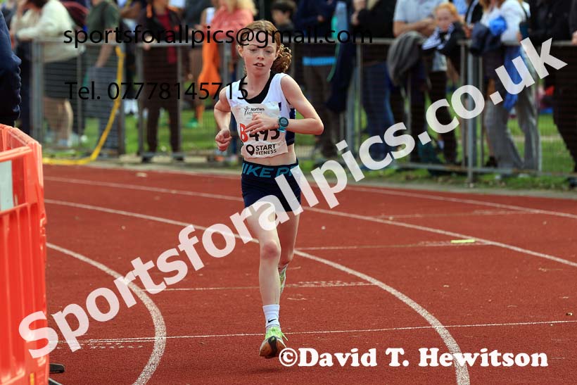Girls Under-13s, 2024 Northern Mens 6 and Womens 4 and Youngsters Relays, Stanley Park, Blackpool.  Photo: David T. Hewitson/Sports for All Pics